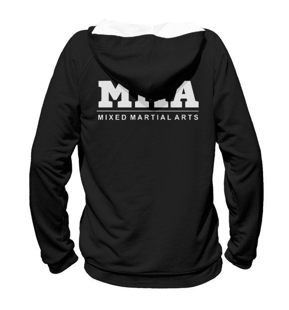 Женское худи с изображением ММА Fight Club цвета Белый