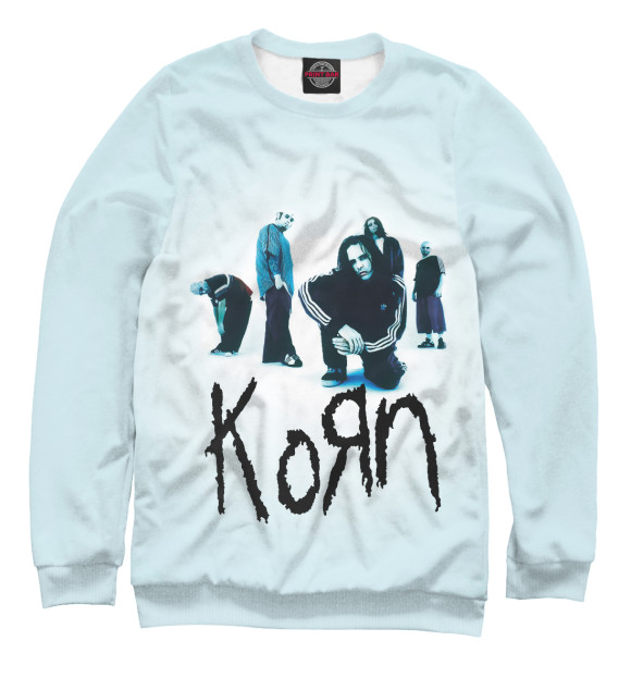 Свитшот для девочек с изображением Группа Korn цвета Белый