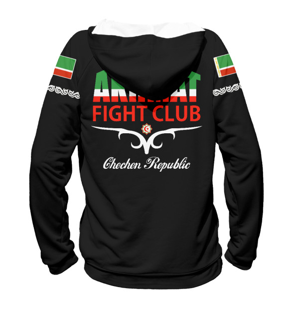 Мужское худи с изображением Akhmat Boxing Club цвета Белый