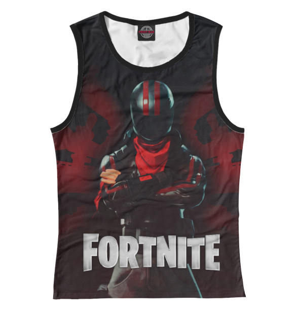 Женская майка с изображением FORTNITE цвета Белый