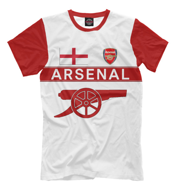 Футболка для мальчиков с изображением FC Arsenal цвета Молочно-белый