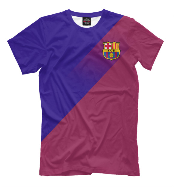 Мужская футболка с изображением ФК Барселона цвета Молочно-белый