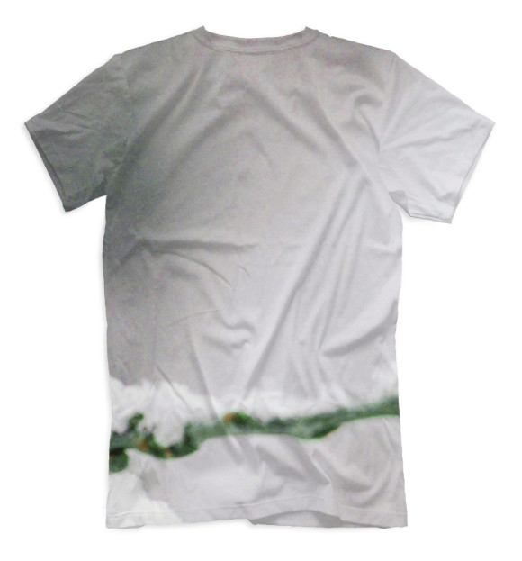 Мужская футболка с изображением Зяблик цвета Белый