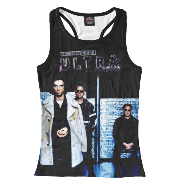 Женская майка-борцовка с изображением Ultra цвета Белый