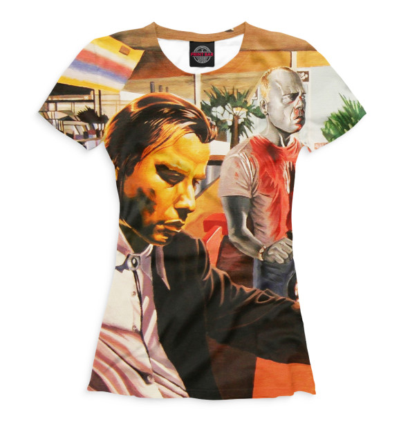 Футболка для девочек с изображением Винсент Вега цвета Белый