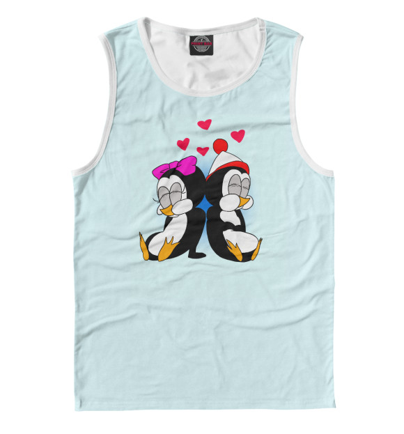 Мужская майка с изображением Chilly Willy цвета Белый