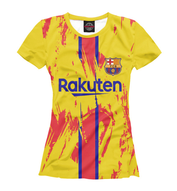 Футболка для девочек с изображением Barcelona Exclusive цвета Белый