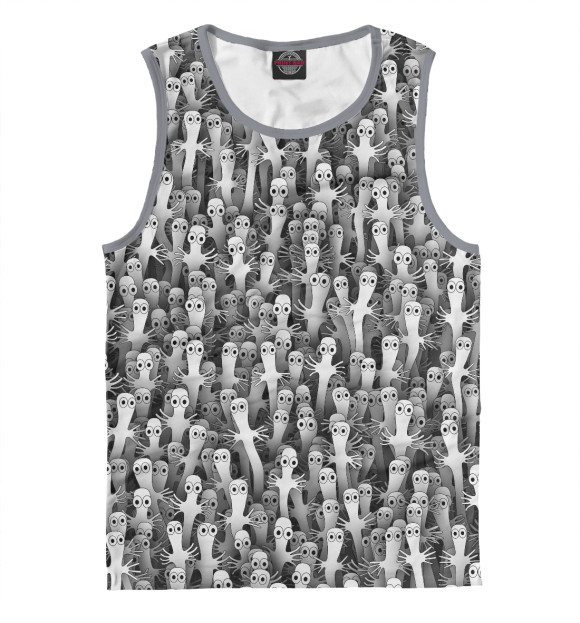 Мужская майка с изображением Хатифнатты цвета Белый