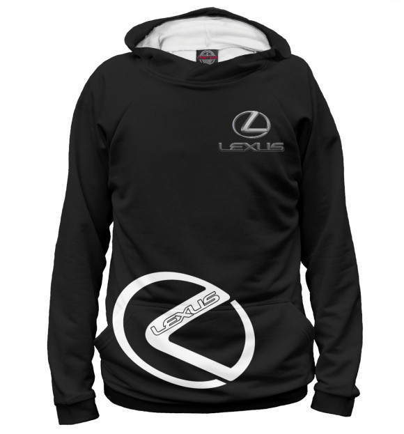 Женское худи с изображением Lexus цвета Белый