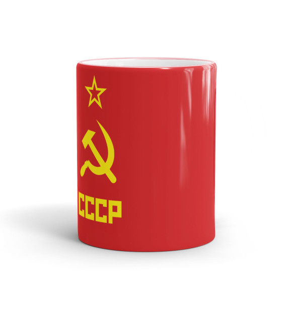 Кружка с изображением СССР цвета розовый