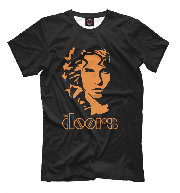 Футболка для мальчиков с изображением The Doors цвета Черный