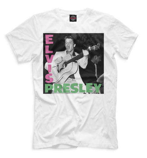 виниловая пластинка elvis presley элвис пресли Футболки Print Bar Elvis Presley - Элвис Пресли