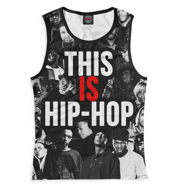 Майка для девочки с изображением This is Hip-Hop цвета Белый