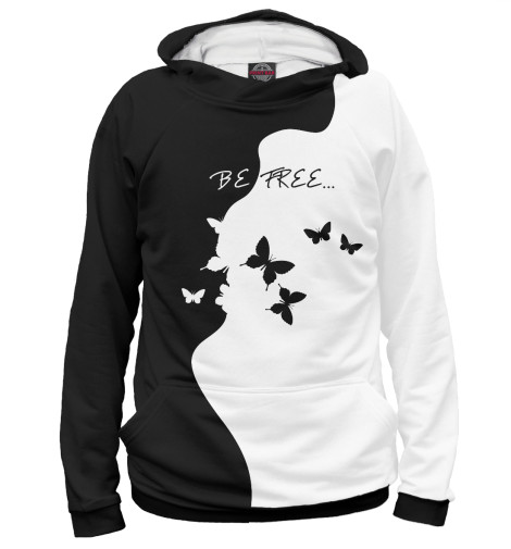 

Худи Print Bar, Белый, Be free