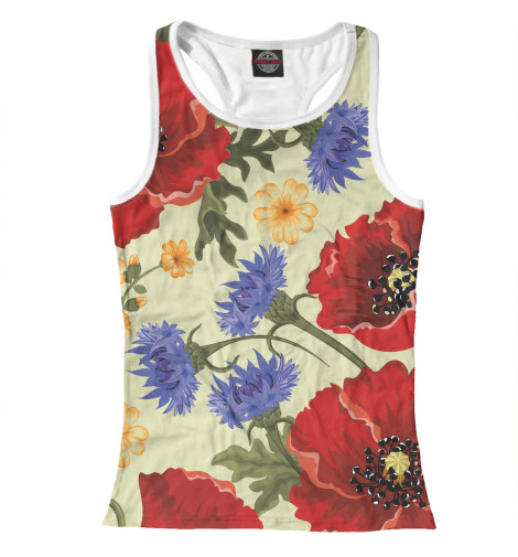

Майки борцовки Print Bar, Белый, Summer Flower