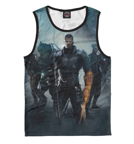 

Майки Print Bar, Белый, Mass Effect