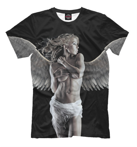 футболки print bar красивая девушка в тату Футболки Print Bar Девушка - ангел