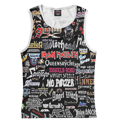 

Майки Print Bar, Белый, Iron Maiden