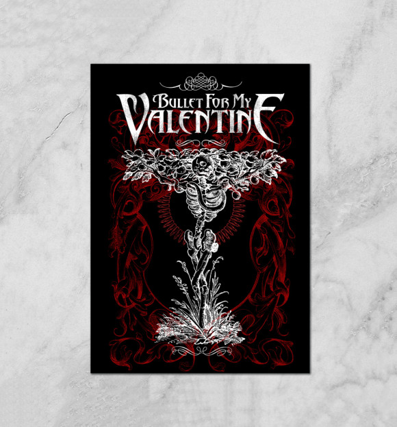 Плакат с изображением Bullet For My Valentine цвета Белый