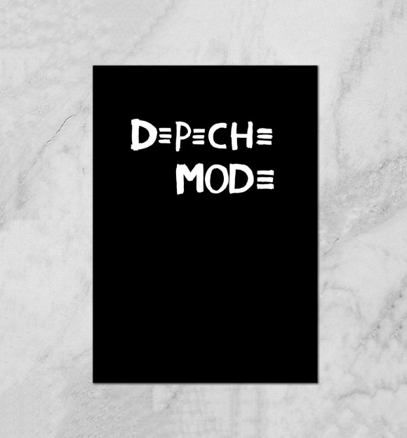 Плакат с изображением Depeche Mode цвета Белый