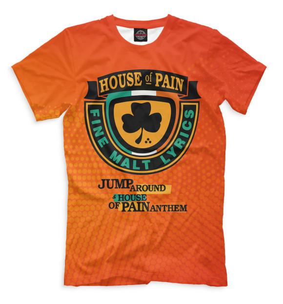 Мужская футболка с изображением House of Pain цвета Оранжевый