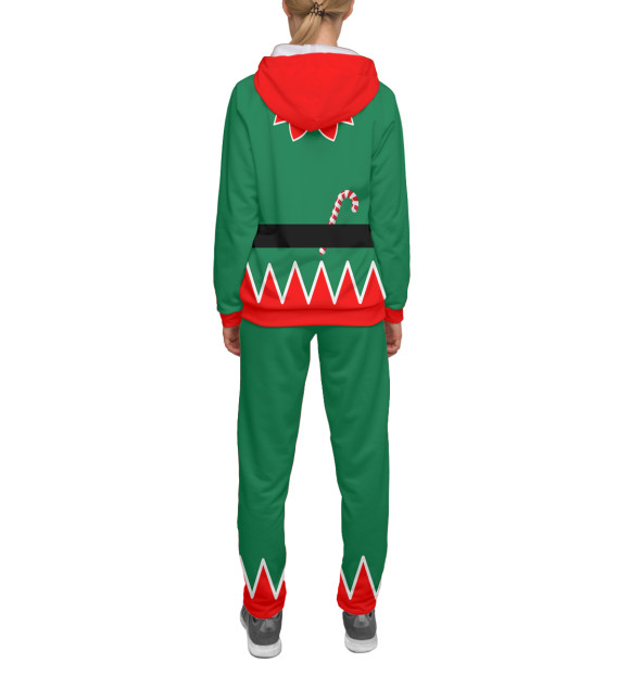 Женский спортивный костюм с изображением Костюм эльфа цвета Белый