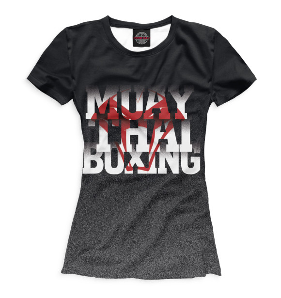 Женская футболка с изображением Muay Thai Boxing цвета Белый