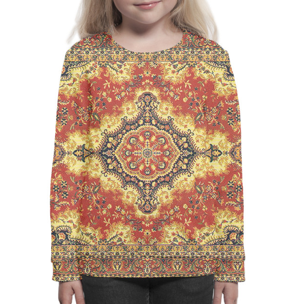 Свитшот для девочек с изображением Эзотерика цвета Белый