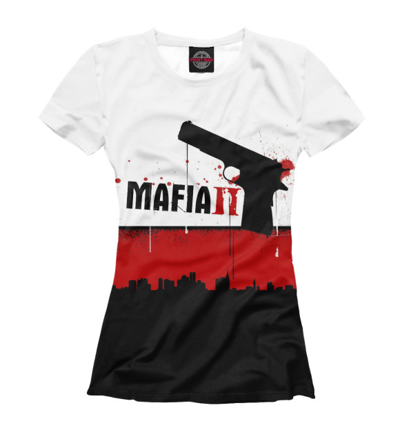 Футболка для девочек с изображением Mafia II цвета Белый