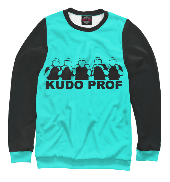 Мужской свитшот с изображением Kudo Prof цвета Белый