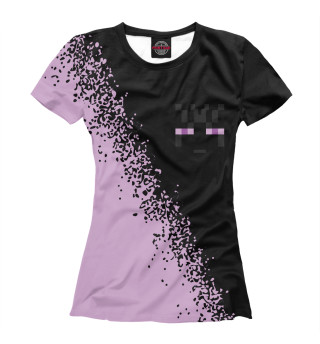 Женская футболка Minecraft - Эндермен - Спрей