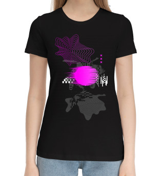 Хлопковая футболка для девочек Geometry