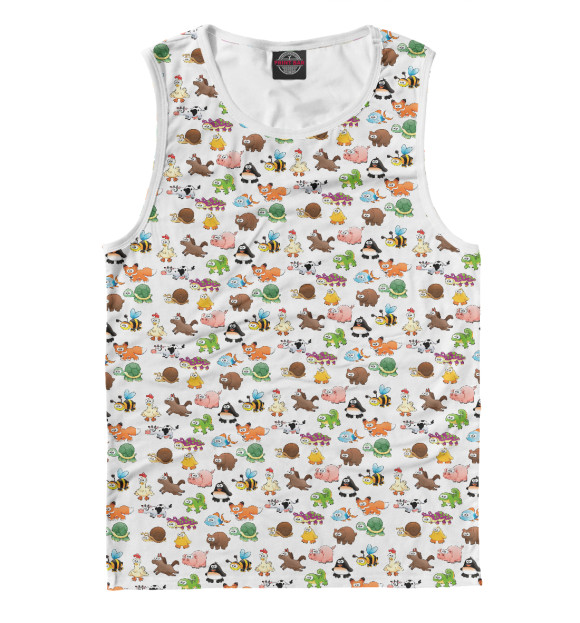 Мужская майка с изображением Добрый доктор Айболит цвета Белый