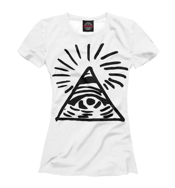 Женская футболка с изображением Life is Strange Illuminati цвета Белый