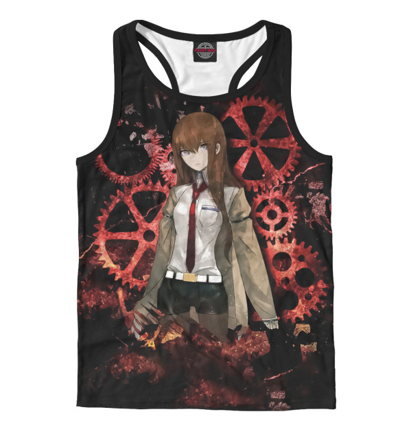 Мужская майка-борцовка с изображением Врата Штейна цвета Белый