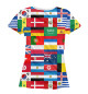 Футболка для девочек Флаги стран