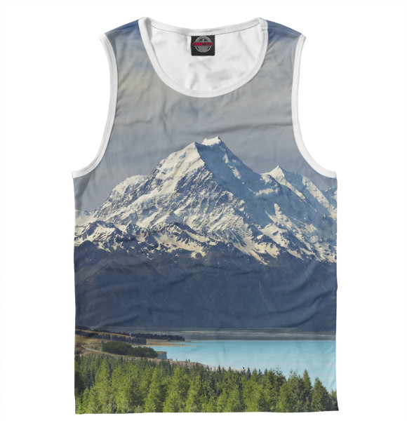 Майка для мальчика с изображением Горы цвета Белый