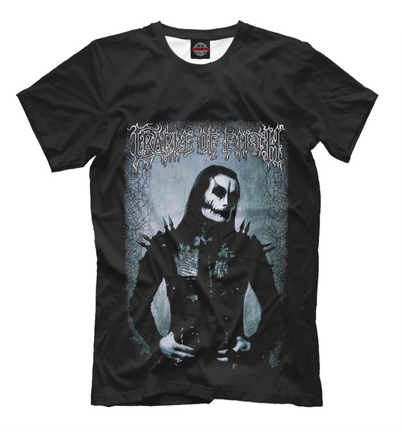 Мужская футболка с изображением Cradle Of Filth цвета Черный