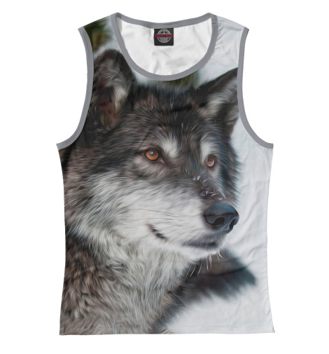 

Майки Print Bar, Белый, Волк