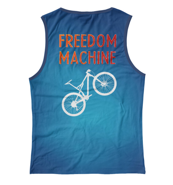 Женская майка с изображением Freedom Machine цвета Белый