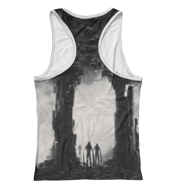 Женская майка-борцовка с изображением METRO EXODUS цвета Белый