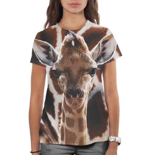 

Футболки Print Bar, Белый, Жираф