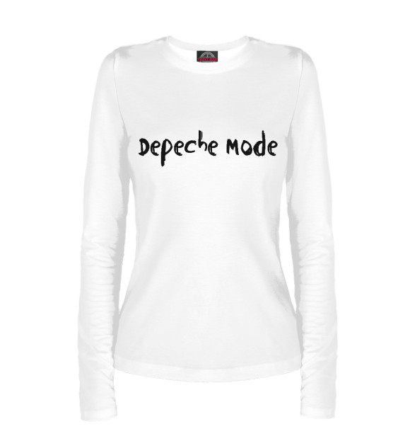 Женский лонгслив с изображением Depeche Mode цвета Белый