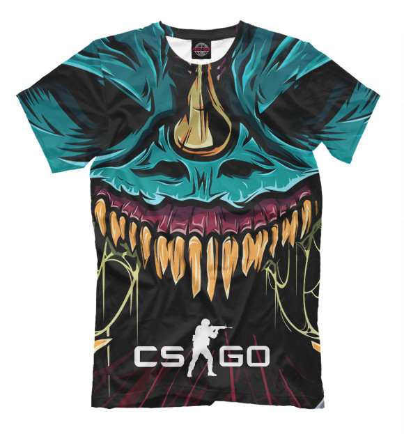 Футболка для мальчиков с изображением CS GO  hyper beast skin цвета Черный