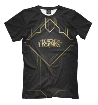 Мужская футболка League of Legends золотой ромб