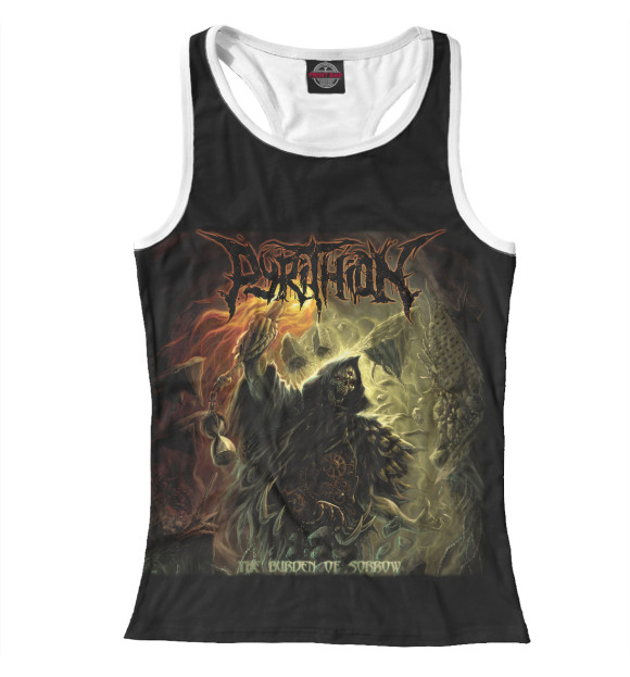 Женская майка-борцовка с изображением Pyrithion цвета Белый