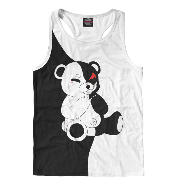 Мужская майка-борцовка с изображением Danganronpa цвета Белый