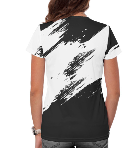 Женская футболка с изображением JDM цвета Белый