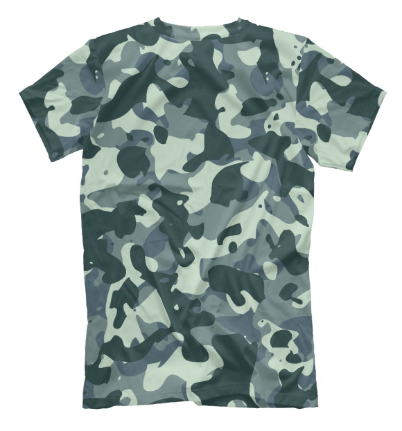Мужская футболка с изображением Soldier цвета Белый