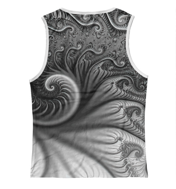 Майка для девочки с изображением Floral 3D spiral / Vanguard цвета Белый